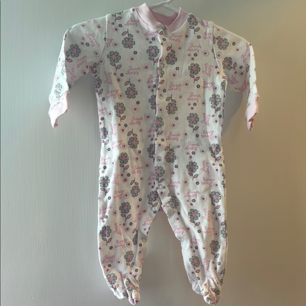 Floral Pink Kids One Piece